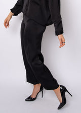 BLACK PULL ON BARREL PANTS PANT RD STYLE 