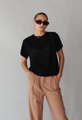 MONTY BLACK TEE Top B YOUNG 