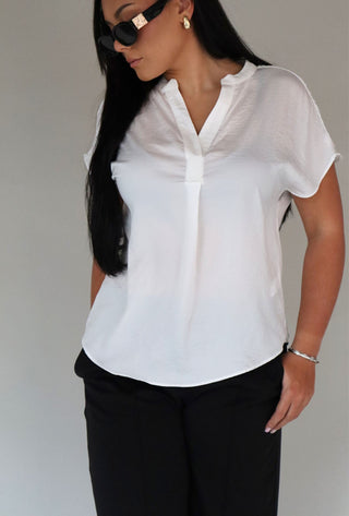 IVY WHITE OFFICE BLOUSE Top Dex 