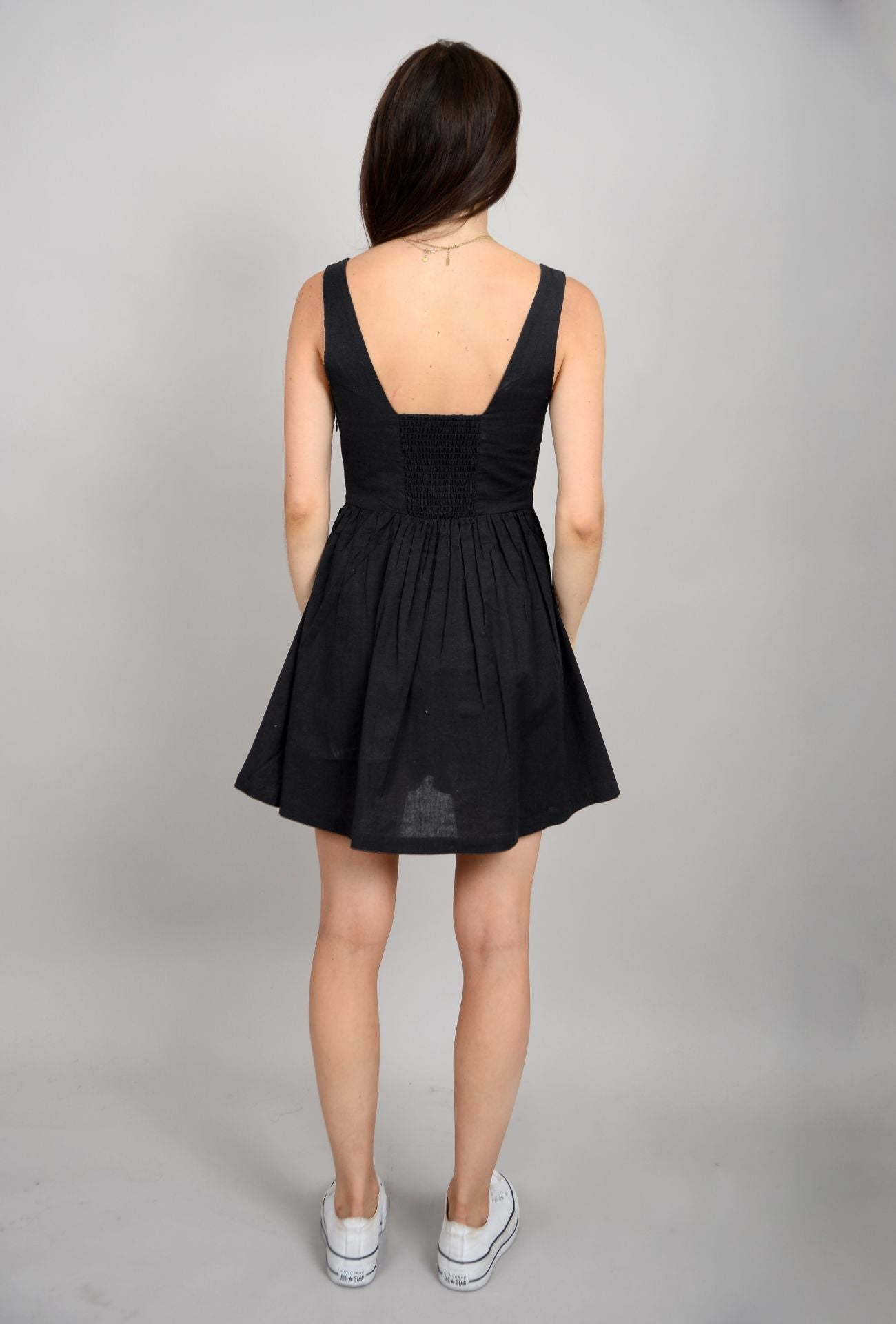 casual square neck dress, summer short dress women
