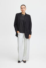 KATE OFFICE WIDE LEG TROUSER (WHITE) PANT ICHI 