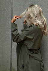 SCANDI GIRL CLASSIC TRENCH COAT (OLIVE) Jacket LA 