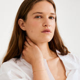 modern gold bracelet, fine chain jewelry