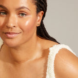 modern heart stud earrings, dainty gold heart jewelry, timeless gold plated earrings, simple gold heart studs