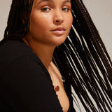 polished heart pendant, modern silver necklace