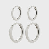 ARIELLA SILVER HOOP SET Jewelry PILGRIM 