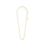 gold plated chain necklace, flat chain necklace gold, everyday gold necklace, layering necklace gold