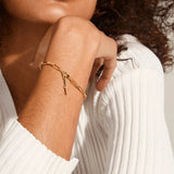 RONJA GOLD BRACELET, PILGRIM, Ronja gold bracelet, chunky gold chain bracelet 