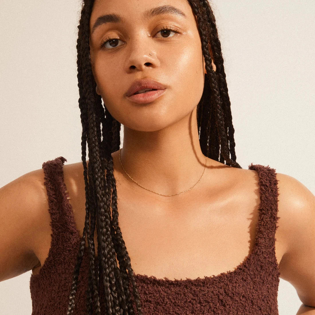 gold twisted chain, Peri gold necklace, dainty gold chain