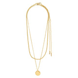 gold rope necklace, minimalist gold jewelry