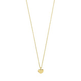 delicate gold necklace, timeless heart necklace
