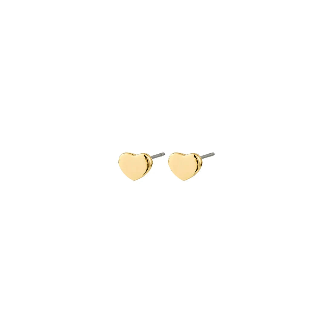 everyday gold earrings, minimalist gold jewelry, heart stud jewelry, modern gold studs, simple gold earrings