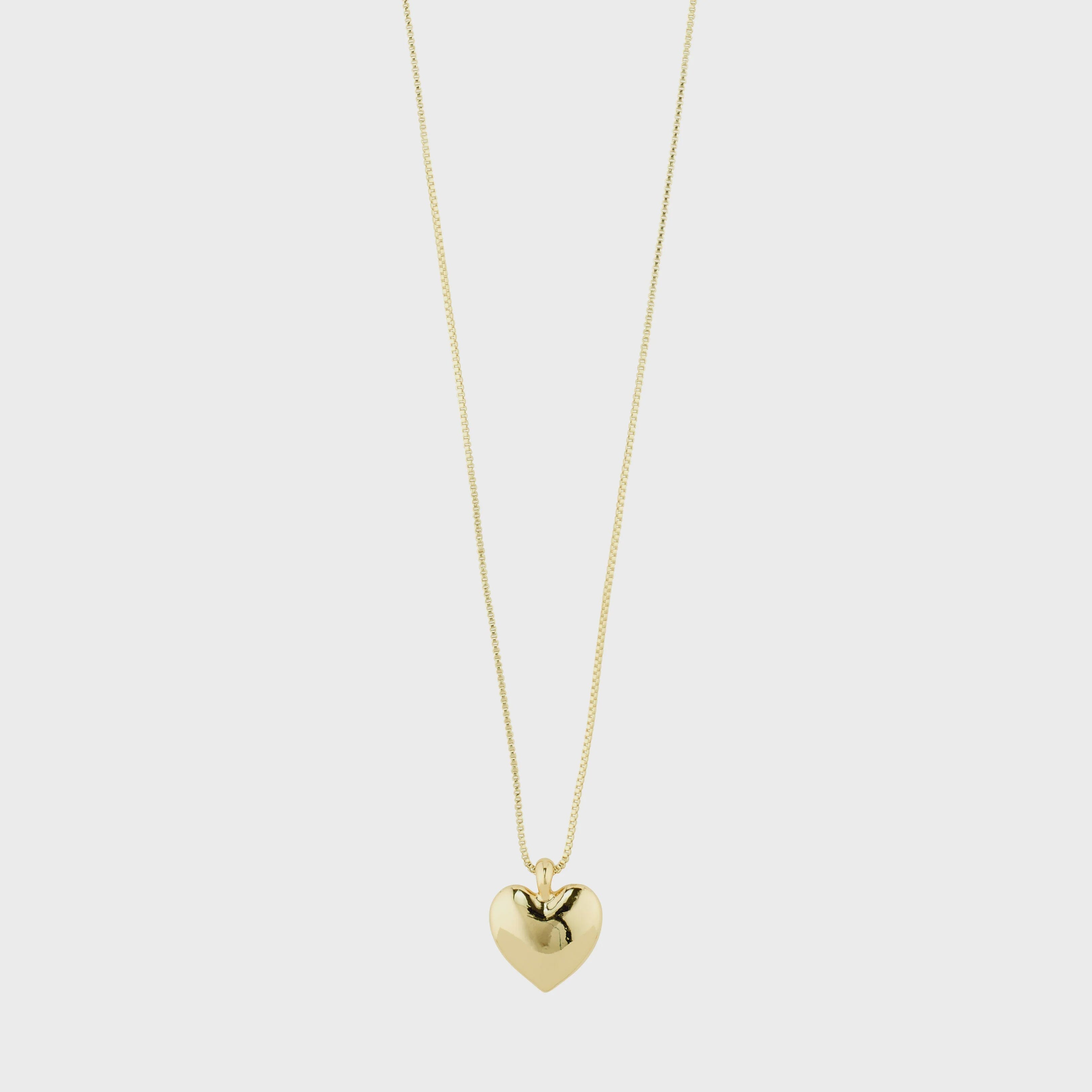 SOPHIA GOLD HEART NECKLACE PILGRIM 