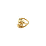 modern gold ring, statement gold ring, everyday gold jewelry, bold gold ring