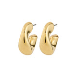 chunky gold hoops, everyday gold earrings, modern hoop earrings, minimalist gold jewelry
