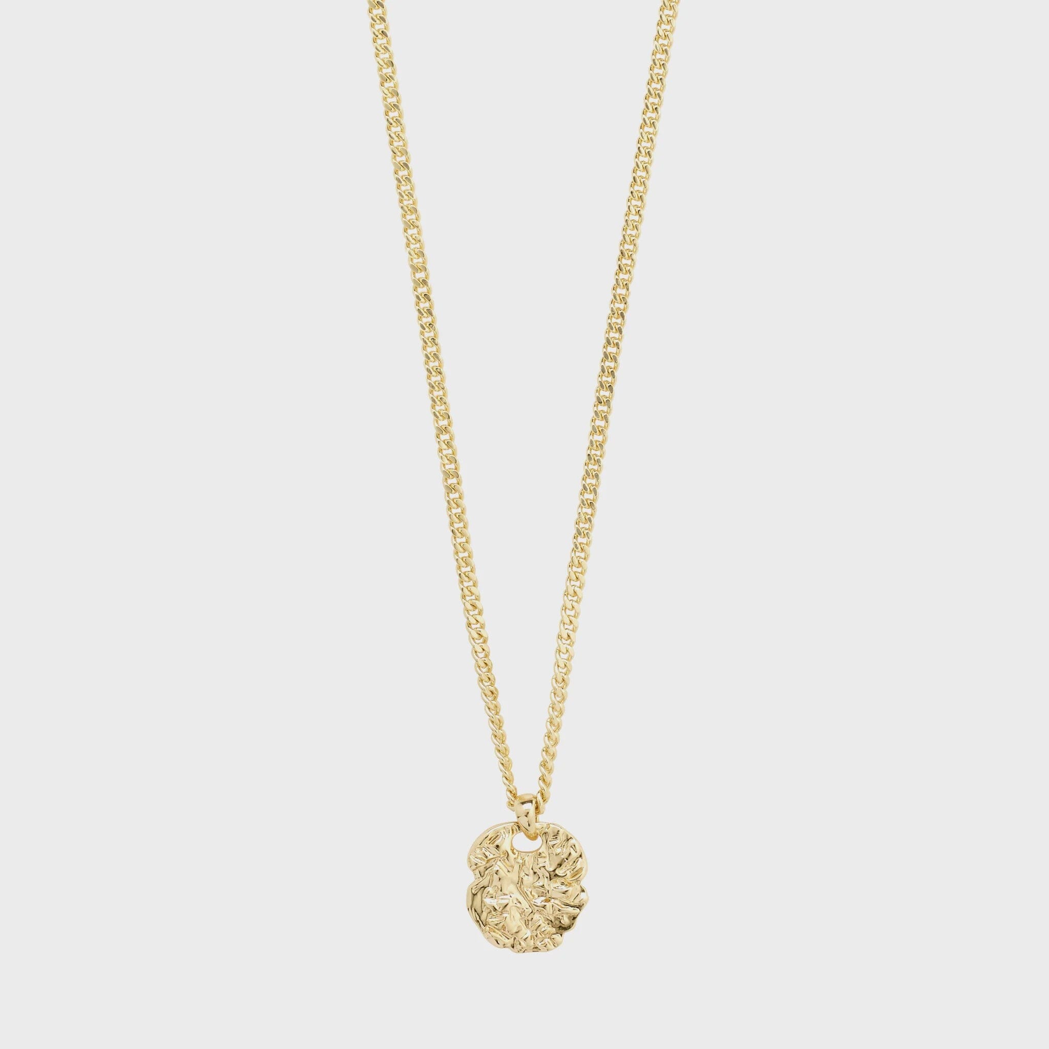 SCOOTIE GOLD COIN NECKLACE, PILGRIM, gold coin necklace