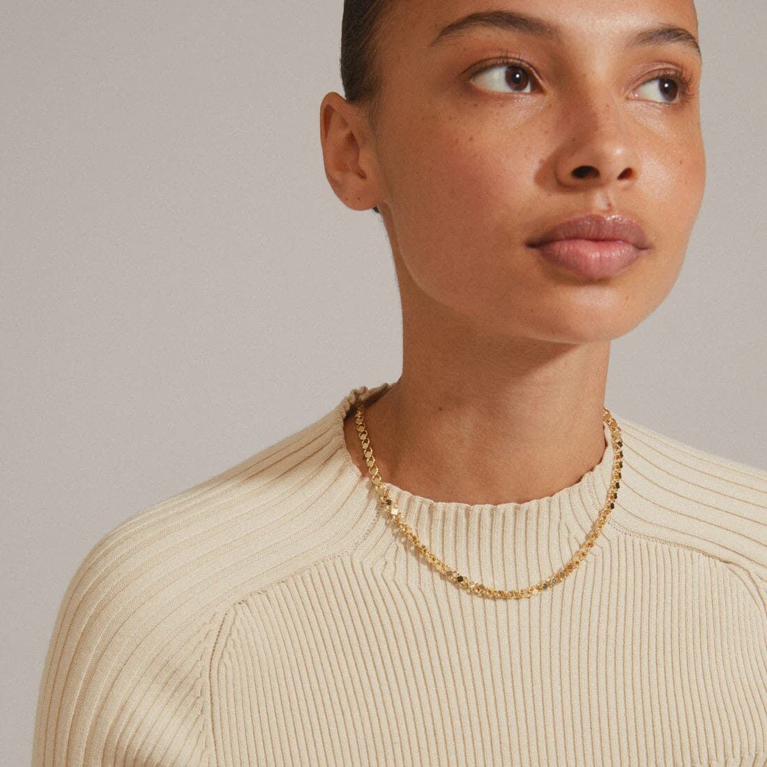 DESIREE GOLD NECKLACE, PILGRIM,  gold chain necklace, Desiree gold necklace