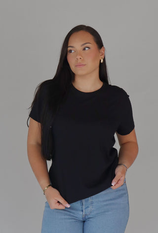 RELAXED FIT TEE (BLACK) Top RD STYLE 