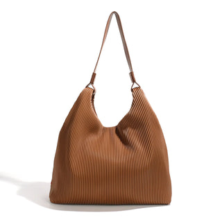 BROWN TEXTURED HOBO BAG SET Accessories COLAB 