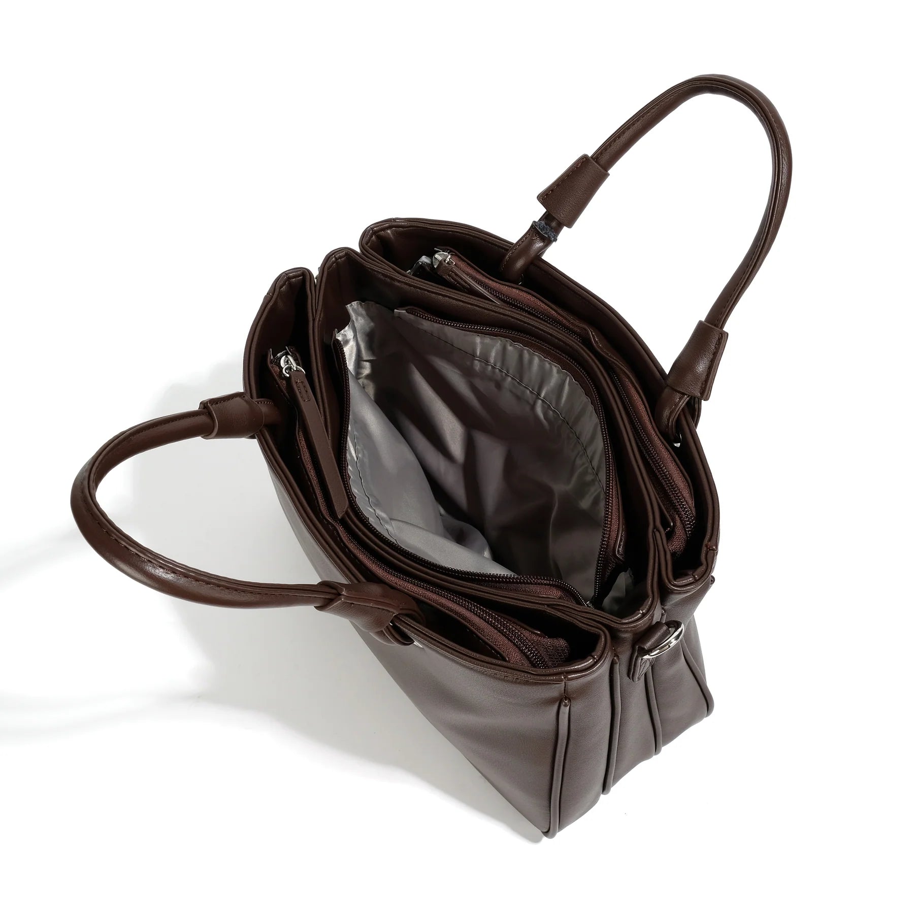 TOTE WITH CHAIN STRAP (DEEP BROWN) Accessories COLAB 