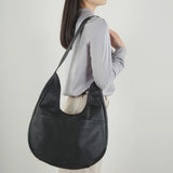 OLIVIA BLACK HOBO MESSENGER BAG, COLAB 