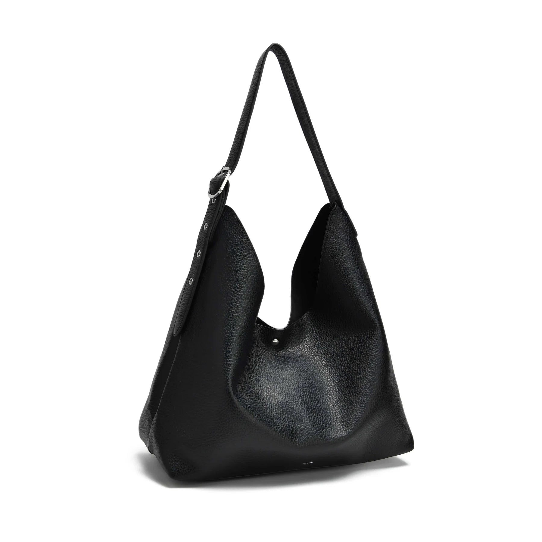 black shoulder tote women, soft structure tote bag, modern black handbag set