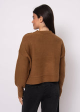 warm neutral sweater, minimalist pullover