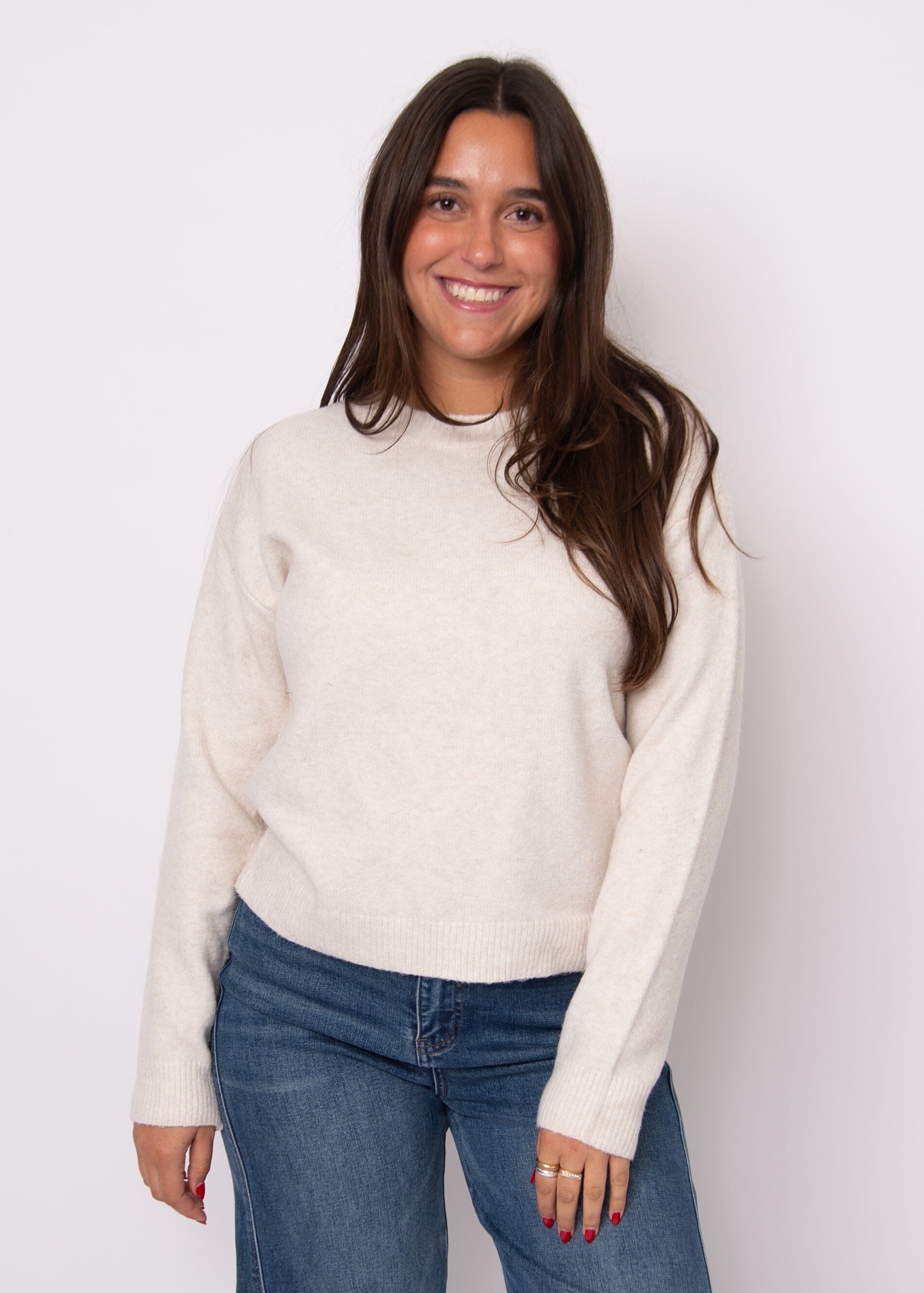 PEARL CREW NECK KNIT Sweater, RD STYLE 
