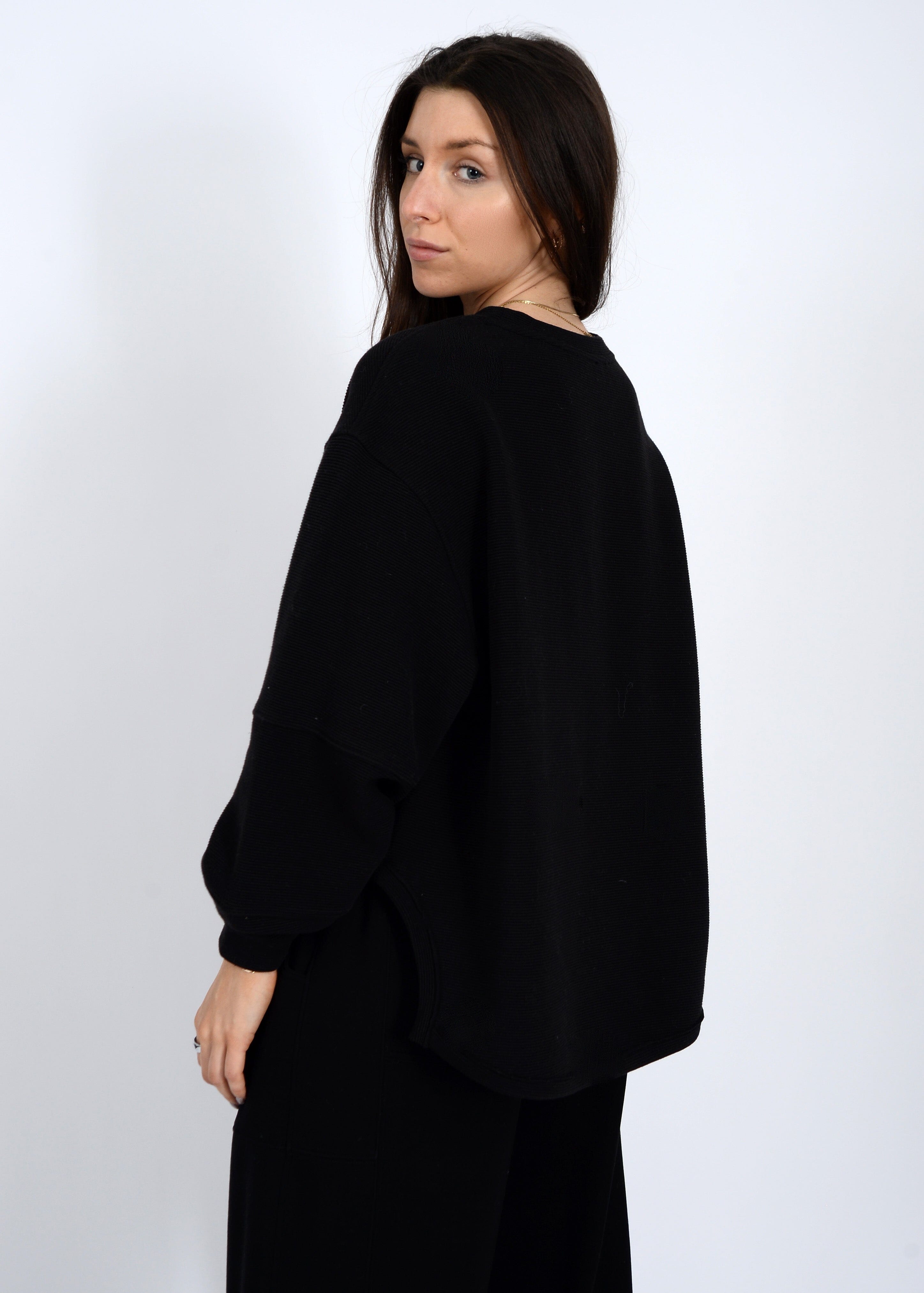 cozy ottoman top, textured knit jumper