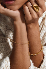 Parisa bracelet gold, delicate chain bracelet, dainty gold jewelry, minimal gold bracelet
