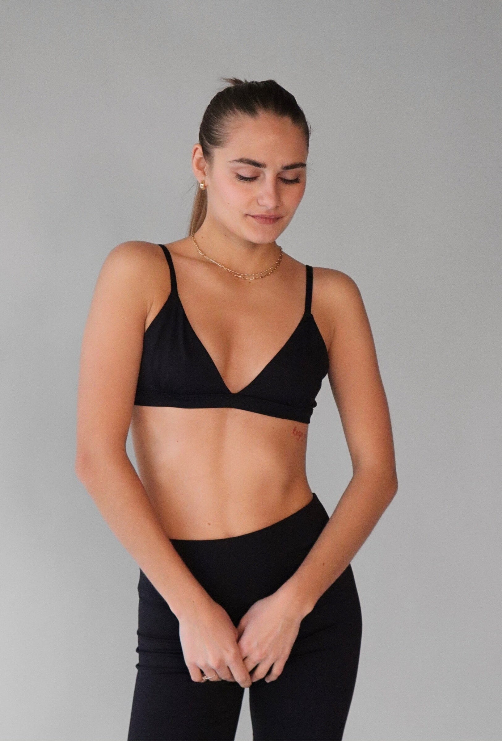 BLACK LAYER BRALETTE Top RD STYLE 