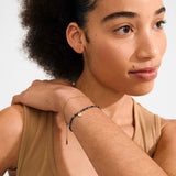 blue and gold bracelet set, gold chain bracelet