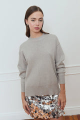 DANI GREY KNIT SWEATER Sweater DELUC 