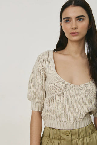 SWEETHEART KNIT TOP Top DELUC 