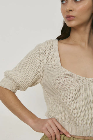 SWEETHEART KNIT TOP Top DELUC 