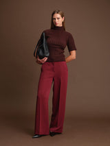 fitted ribbed sweater for women