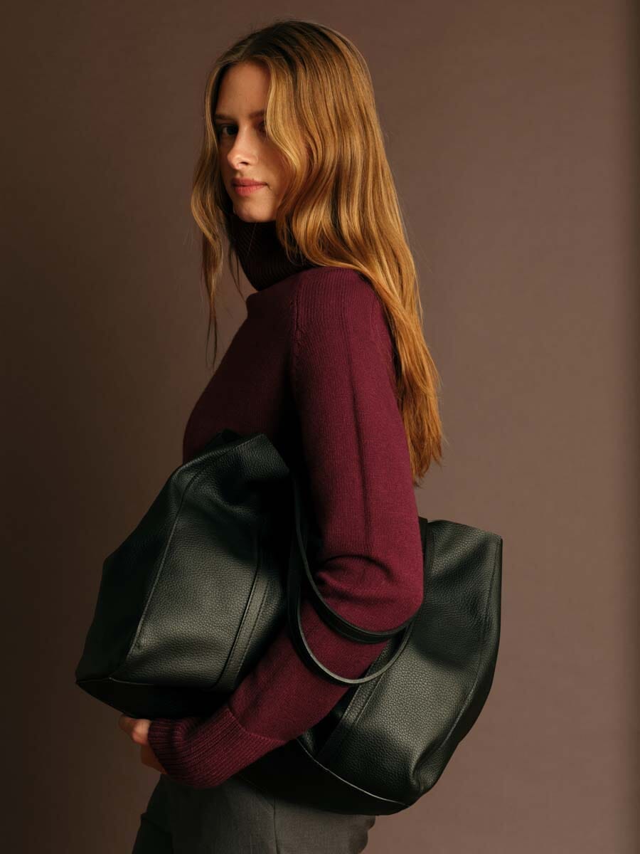 burgundy turtleneck sweater, cropped knit top