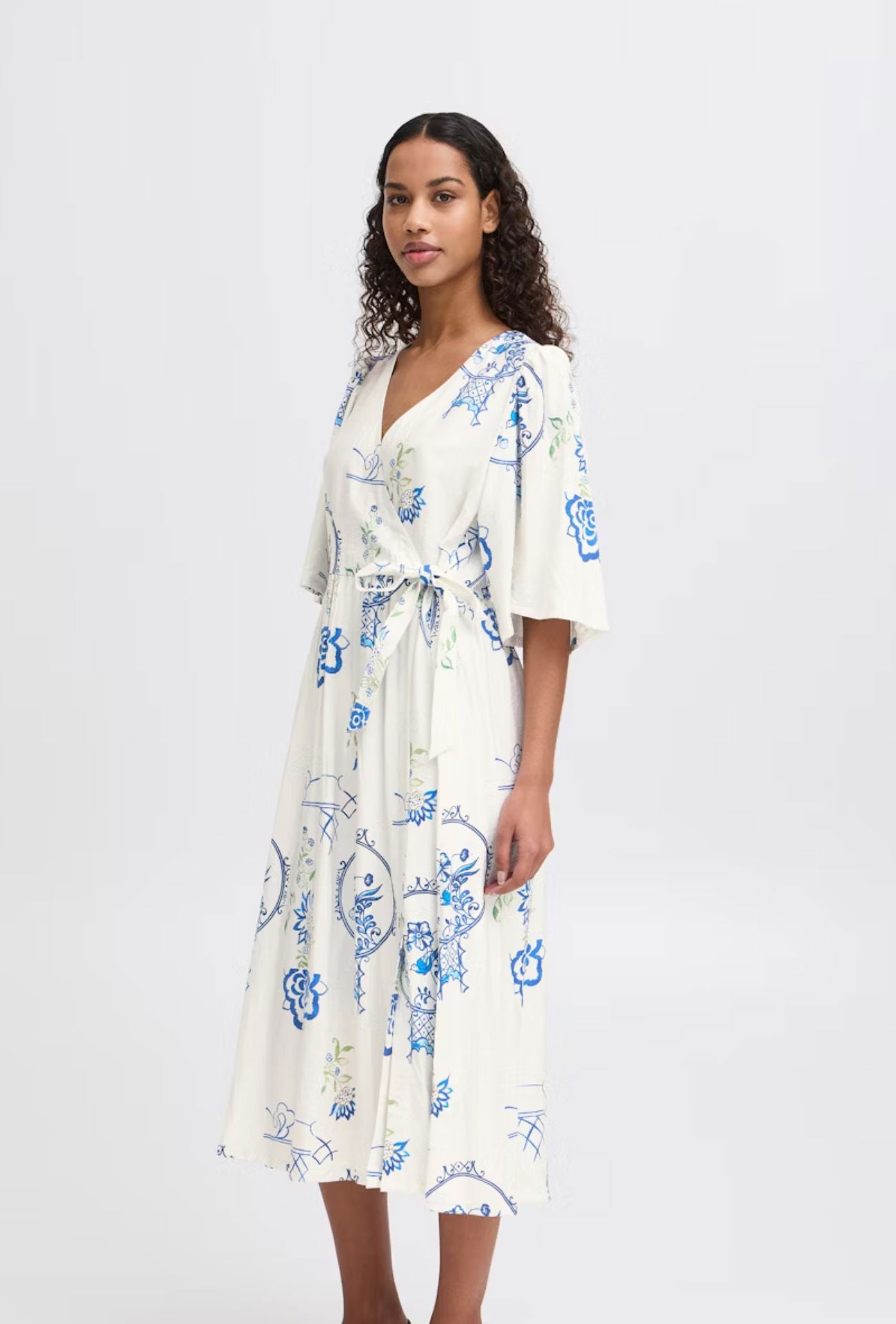 SANTORINI WRAP DRES Dress ICHI 