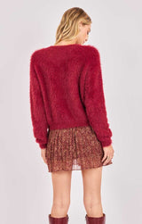 DARK RED CARDIGAN Cardigan SADIE AND SAGE 