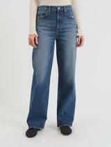 CITY STRAIGHT HIGH RISE DENIM, DAZE, straight leg denim jeans, high rise everyday jeans, women’s straight cut jeans 