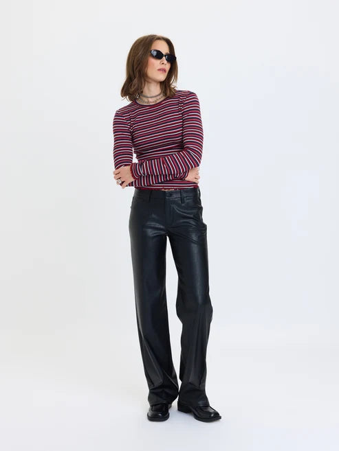 KEEPER LOW RISE LEATHER PANT
