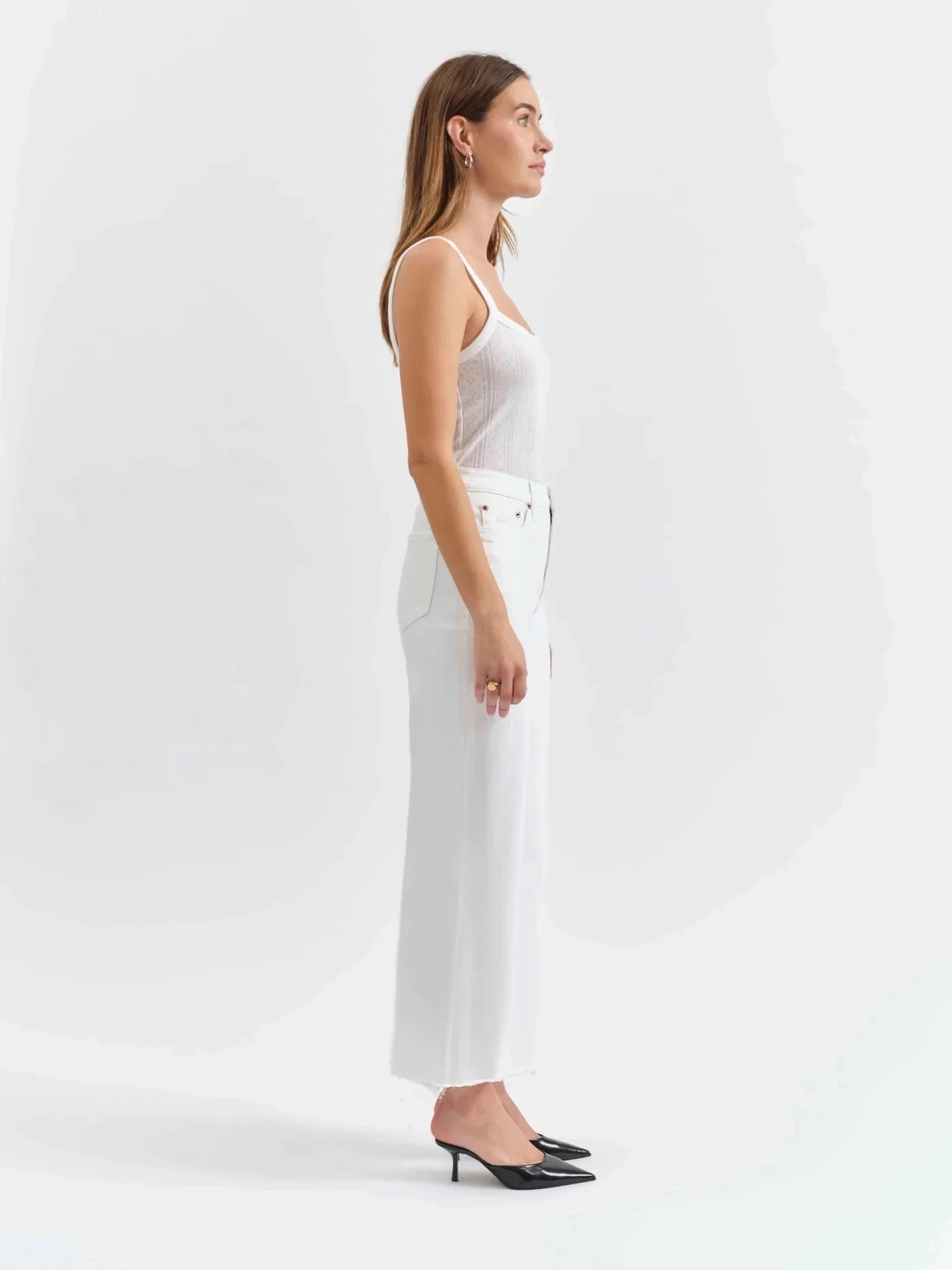 HIGH RISE WIDE ANKLE JEAN (MARSHMALLOW) Jeans DAZE 