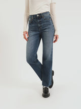 SUNDAZE HIGH RISE VINTAGE STRAIGHT DENIM, DAZE, high rise vintage jeans