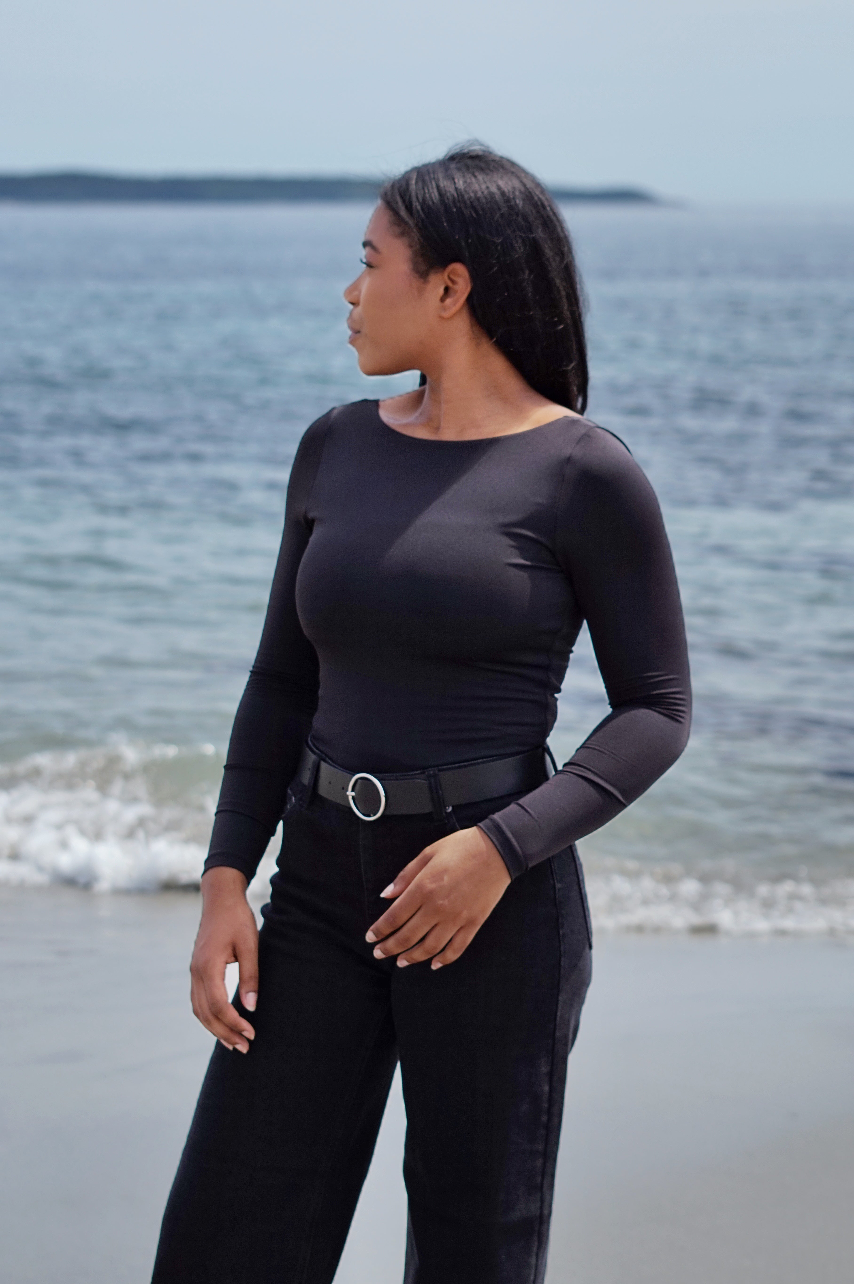 SCULPT SCOOP BACK LONG SLEEVE