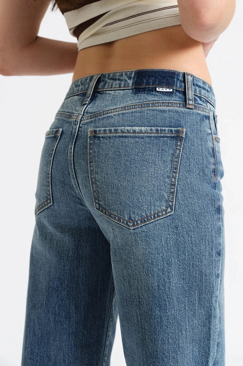 light blue straight leg jeans women, effortless straight leg denim look, trending low rise jeans women