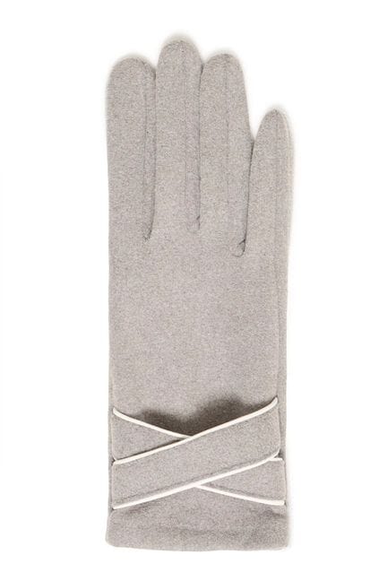 Soft and stylish grey winter gloves for women, B YOUNG 