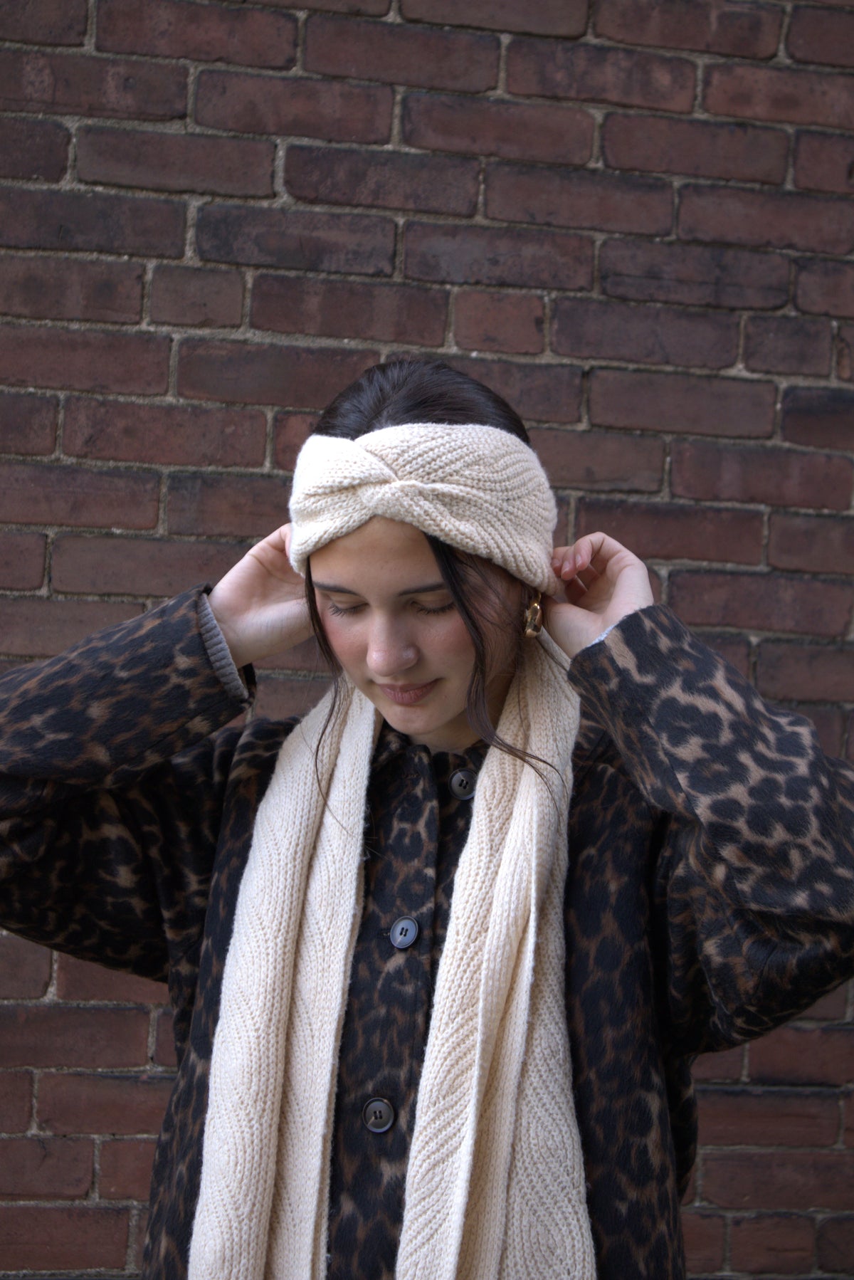 The Briar Cable Headband- Cream