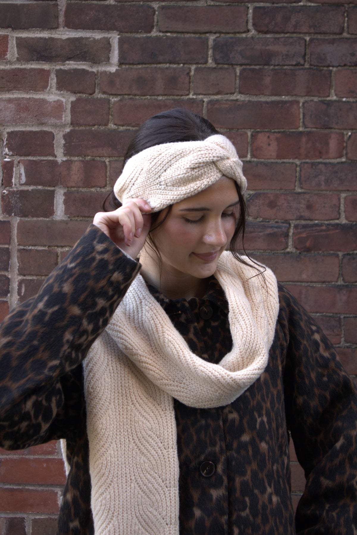 The Briar Cable Headband- Cream