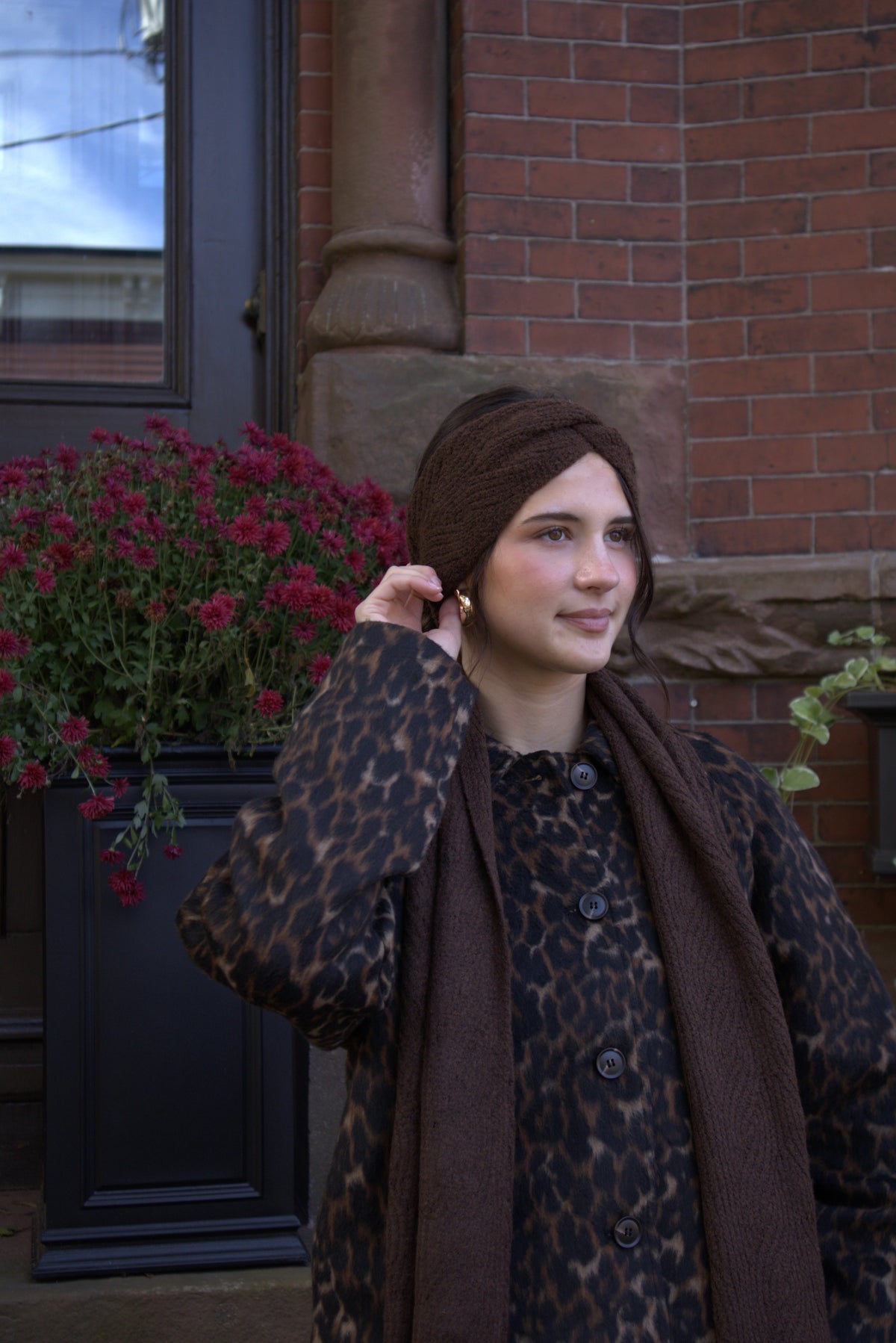 The Briar Cable Headband- Brown