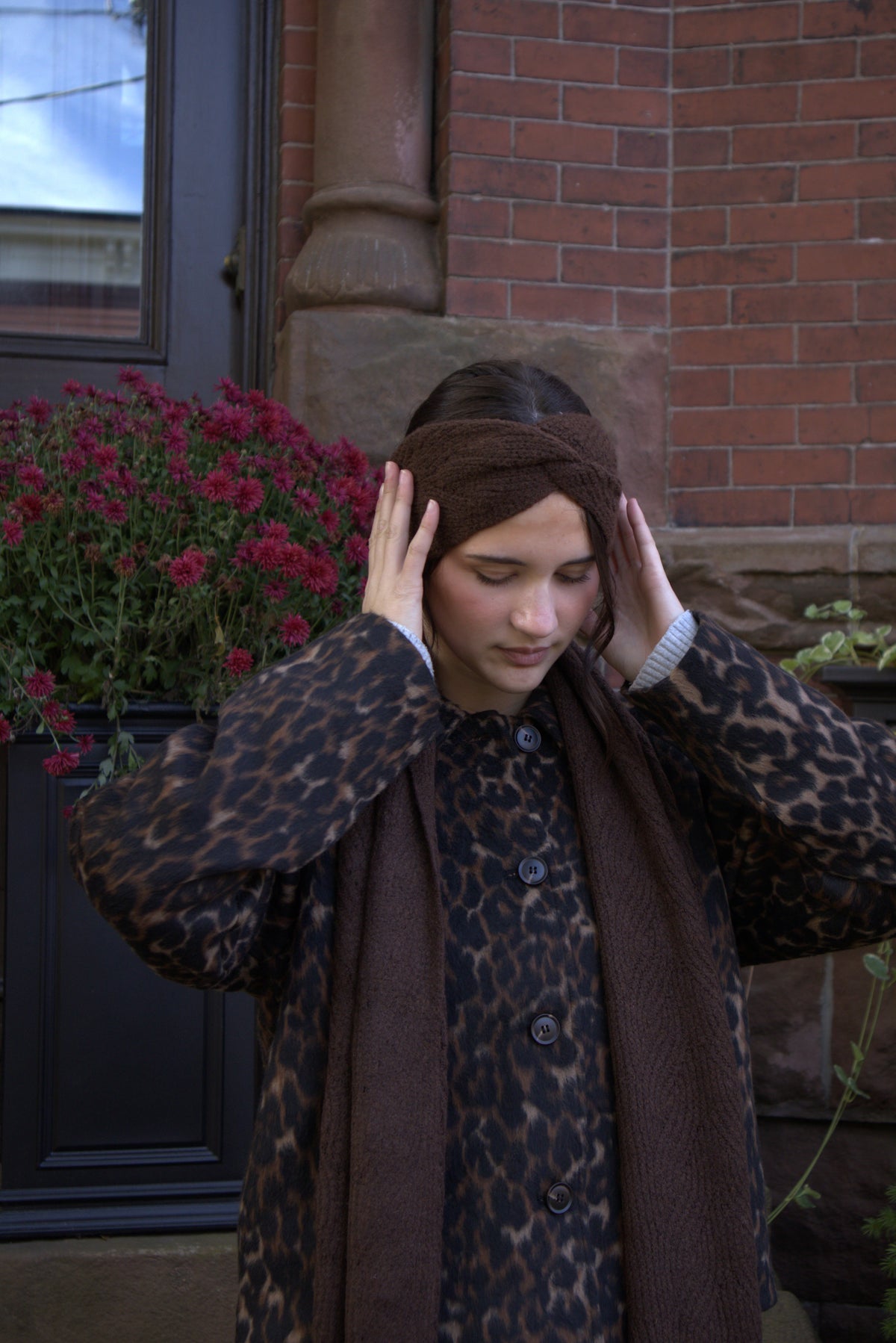 The Briar Cable Headband- Brown